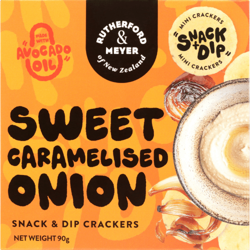 Rutherford & Meyer Sweet Caramelised Onion Snack & Dip Crackers