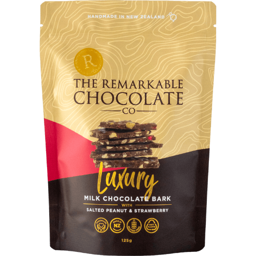 The Remarkable Chocolate Co Luxury Bark Peanut Strawberry