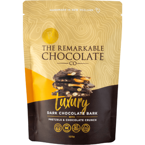 The Remarkable Chocolate Co Luxury Bark Double Choc Pretzel