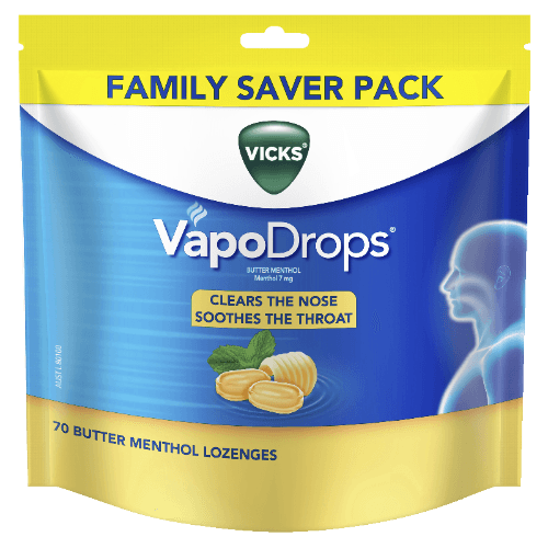 Vicks VapoDrops Butter Menthol Lozenges