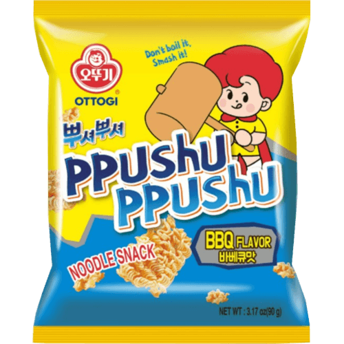 Ottogi BBQ Flavour Ppushu Ppushu Noodle Snack