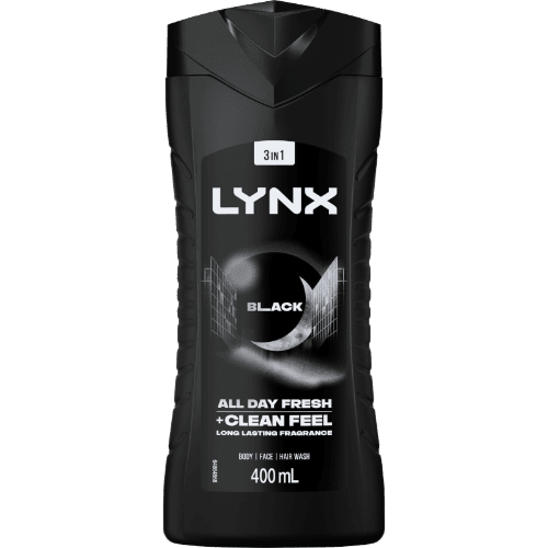 Lynx Black All Day Fresh + Clean Feel Body Wash