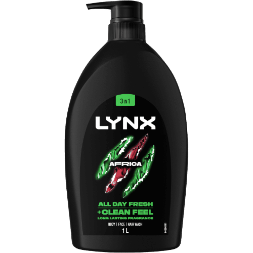 Lynx Africa All Day Fresh + Clean Feel Body Wash