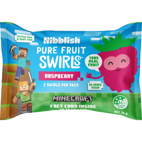 Nibblish Raspberry Pure Fruit Swirls