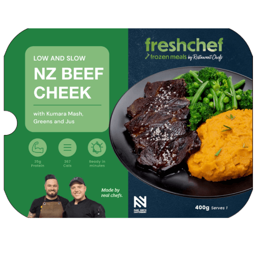 Fresh Chef Nz Beef Cheek With Kumara Mash & Greens Ready Meal 400 g
