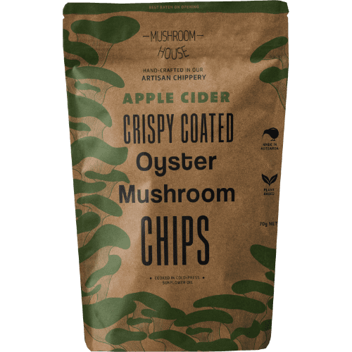 Mushroom House Apple Cider Crispy Coated Oyster Mushroom Chips