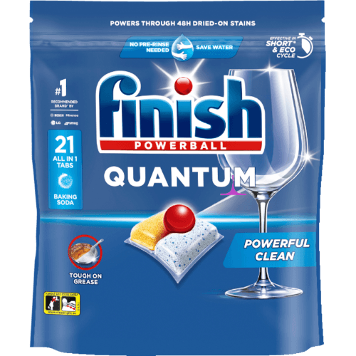 Finish Quantum All-In-1 Baking Soda Dishwasher Tablets