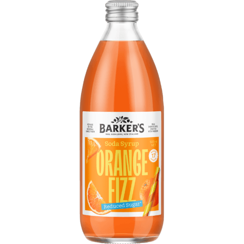 Barker's Orange Fizz Soda Syrup