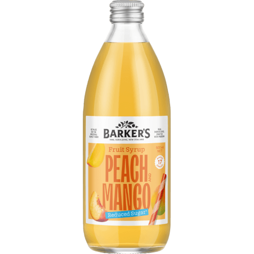 Barker's Peach & Mango Soda Syrup