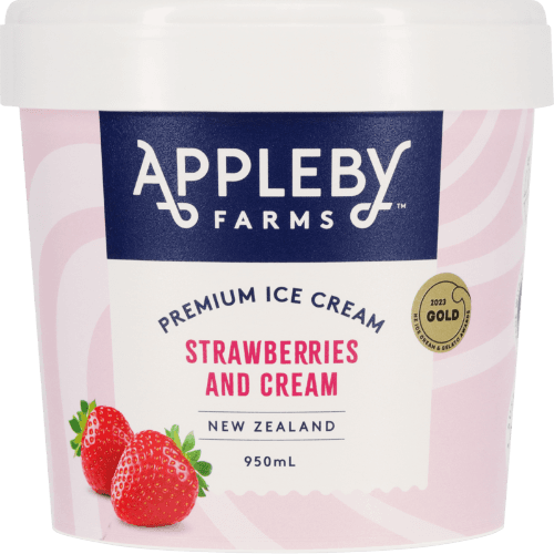 Appleby Farms Strawberries And Cream Premium Ice Cream