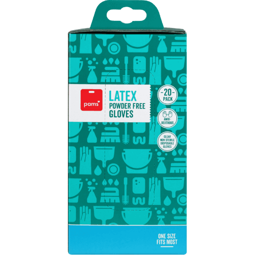 Pams Latex Powder Free Gloves