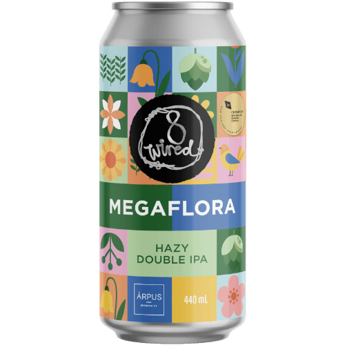 8 Wired Megaflora Hazy Double IPA
