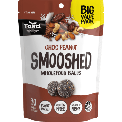 Tasti Choc Peanut Smooshed Wholefood Ball