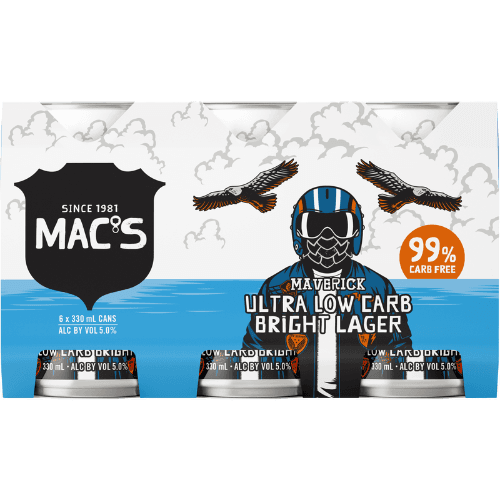 Mac's Maverick Ultra Low Carb Bright Lager