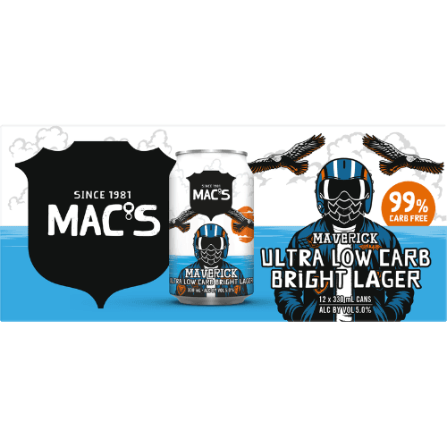 Mac's Maverick Ultra Low Carb Bright Lager