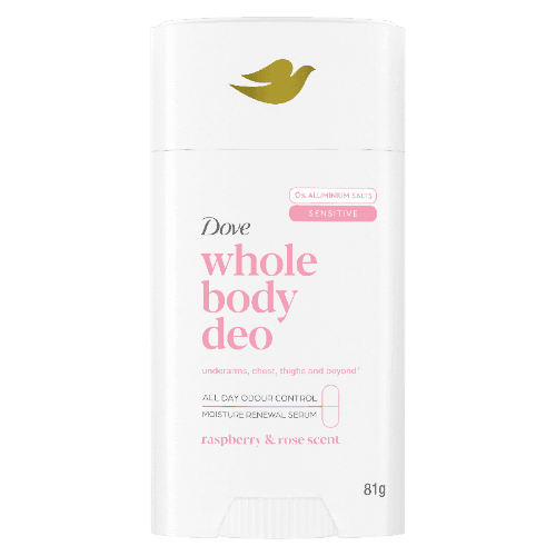 Dove Raspberry & Rose Scent Whole Body Deodorant Stick