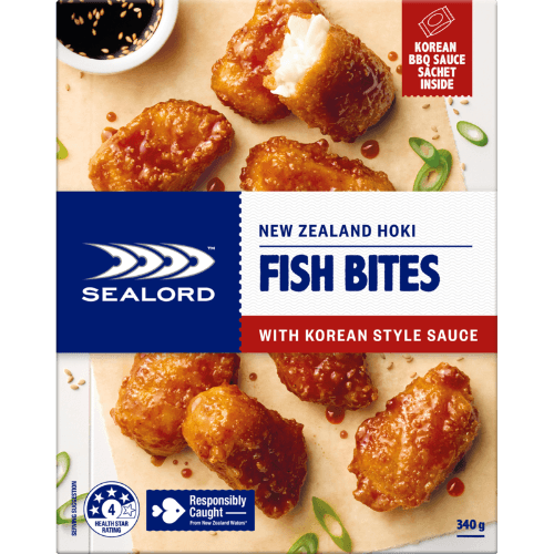 Sealord Hoki Bites with Korean Style Sauce