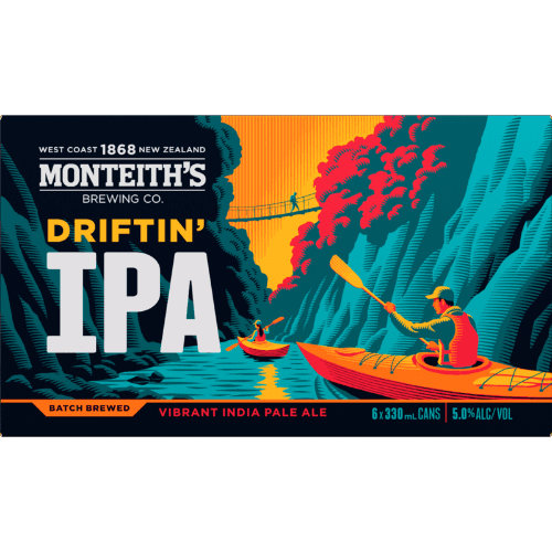 Monteith's Driftin' IPA Cans