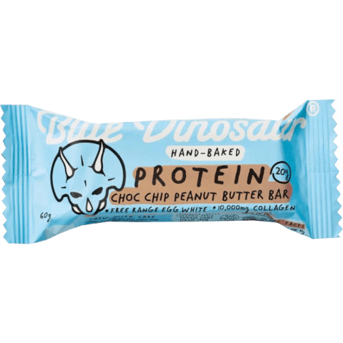 Blue Dinosaur Choc Chip Peanut Butter Protein Bar