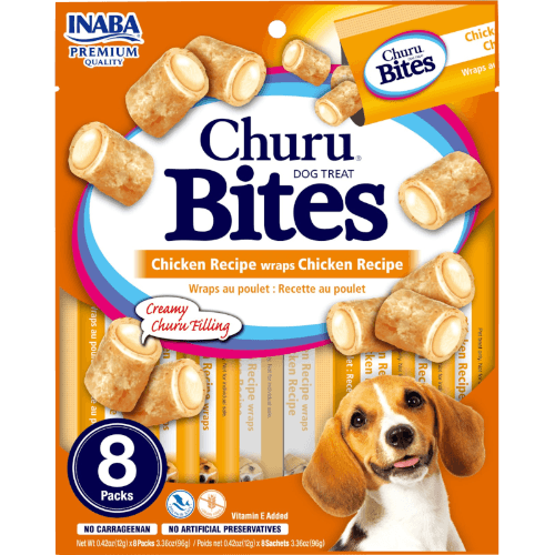 Inaba Churu Chicken Recipe Wraps Dog Treat Bites