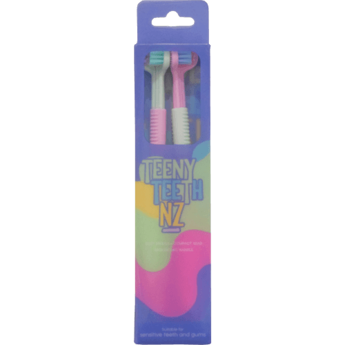 Teeny Teeth Pink & Green Kids Toothbrush