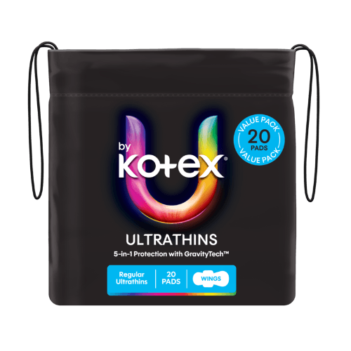 U By Kotex Ultrathins Regular Pads With Wings