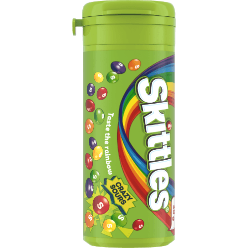 Skittles Crazy Sours Fruit Tubes