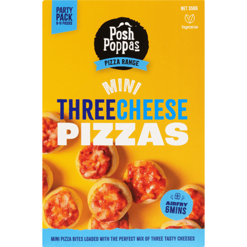 Posh Poppas Three Cheese Mini Pizzas