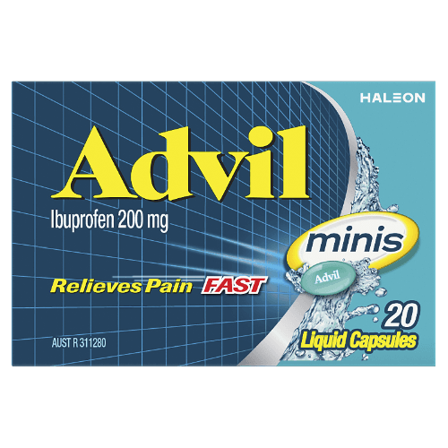 Advil Minis Liquid Capsules Bottle