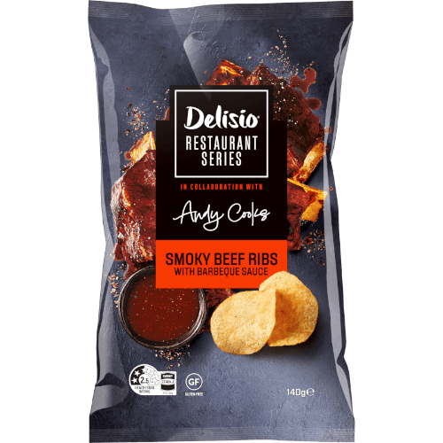 Delisio Restaurant Series Smokey Beef Ribs Potato Chips