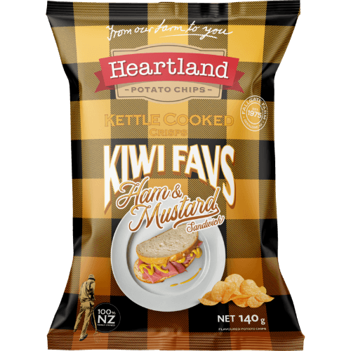 Heartland Kiwi Favs Ham & Mustard Sandwich Potato Chips