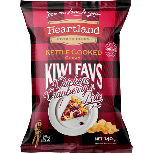 Heartland Kiwi Favs Chicken Cranberry & Brie Pizza Potato Chips