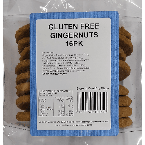 Jon Jon Gluten Free Gingernuts