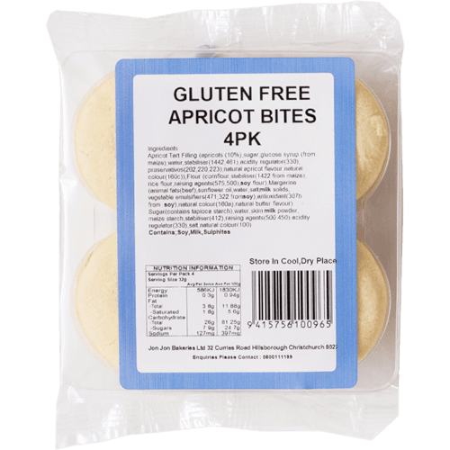 Jon Jon Gluten Free Apricot Bites 135 g
