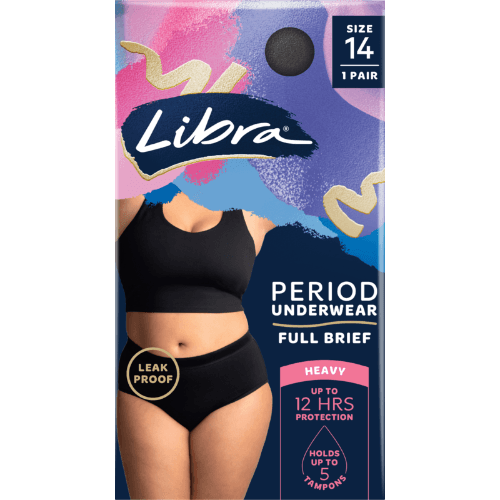 Libra Period Underwear Full Brief Size 14