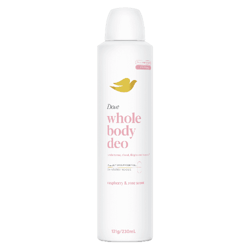 Dove Raspberry & Rose Scent Whole Body Deodorant Aerosol