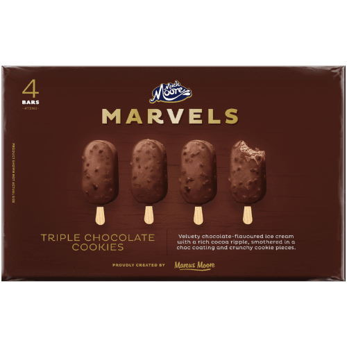 Much Moore Marvels Triple Chocolate Cookies Ice Cream Stick