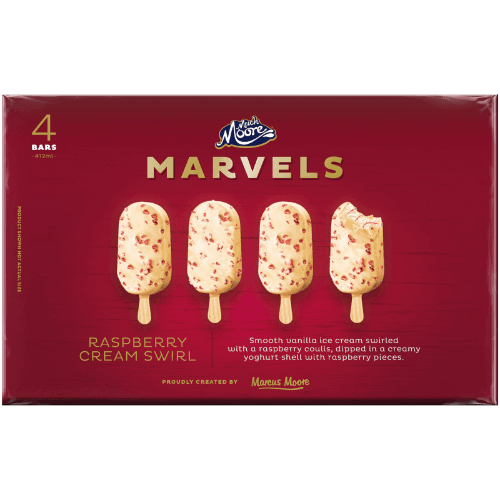 Much Moore Marvels Raspberry Cream Swirl Ice Cream Stick