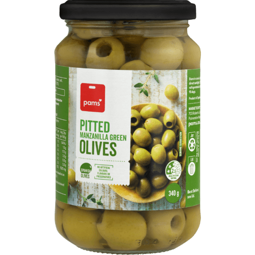 Pams Pitted Manzanilla Green Olives