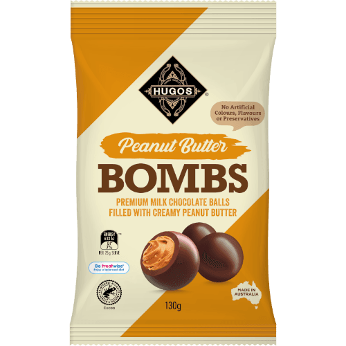 Hugos Chocolate Coated Peanut Butter Ball