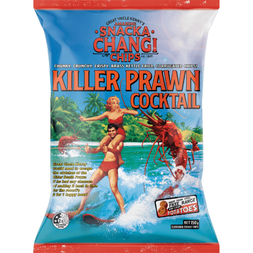 Snacka Changi Chips Killer Prawn Cocktail Kettle Fried Potato Chips
