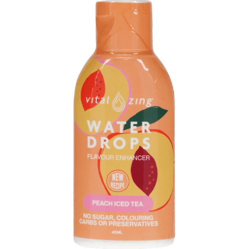 Vital Zing Peach Iced Tea Water Drops Flavour Enhancers