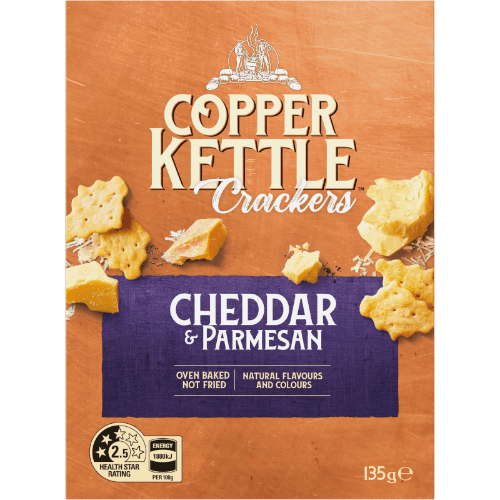 Copper Kettle Cheddar & Parmesan Crackers