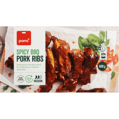 Pams Spicy BBQ Pork Ribs