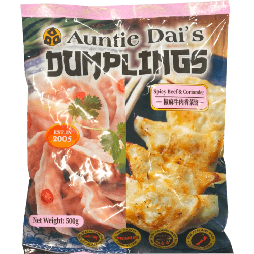 Auntie Dai's Spicy Beef & Coriander Dumplings