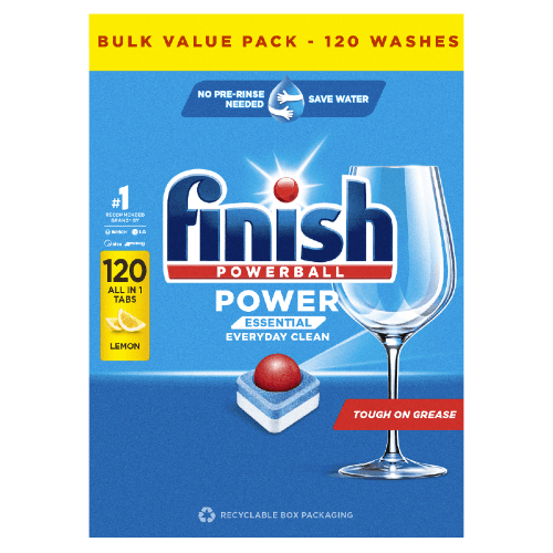 Finish Powerball Auto All-in-1 Lemon Dishwasher Tablets