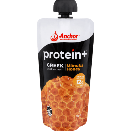 Anchor Protein+ Manuka Honey Greek Style Yoghurt Pouch