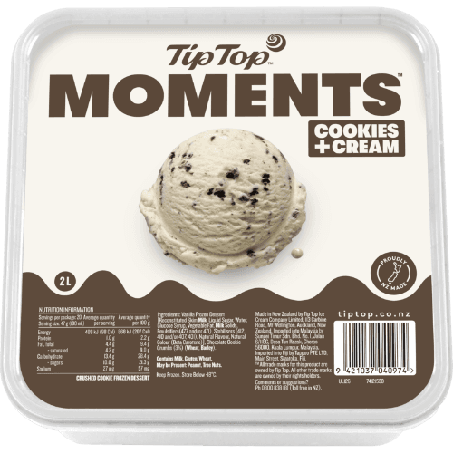 Tip Top Moments Cookies & Cream Frozen Dessert
