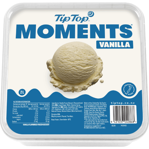 Tip Top Moments Vanilla Frozen Dessert