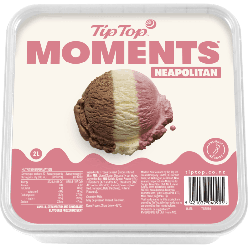 Tip Top Moments Neapolitan Frozen Dessert